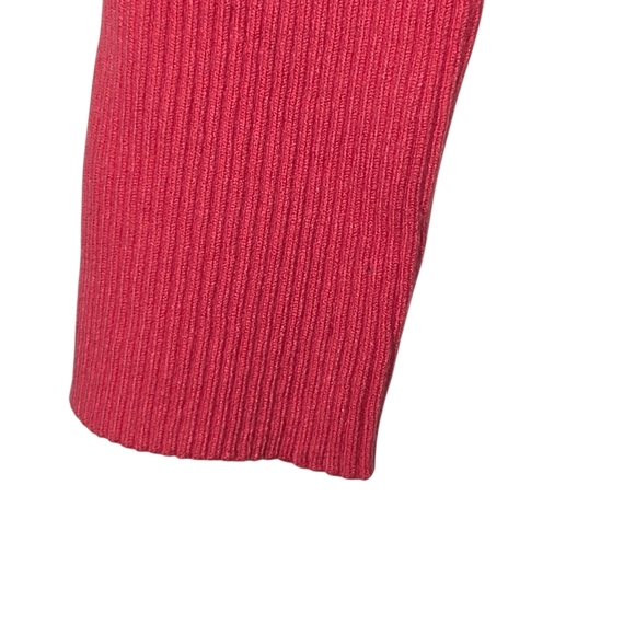 Zesica Womens Watermelon Pink Ribbed Fitted Base Layer Long Sleeve Top Size XXL - Picture 3 of 7